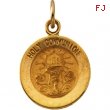 14K Yellow Gold Holy Communion Medal