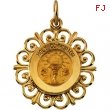 14K Yellow Gold Holy Communion Medal