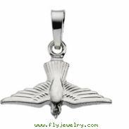 14K Yellow Gold Holy Spirit Pendant