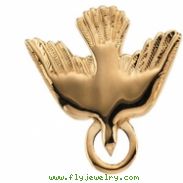 14K Yellow Gold Holy Spirit Pendant