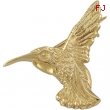 14K Yellow Gold Hummingbird Brooch