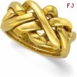 14K Yellow Gold Ladies Puzzle Ring