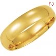 14K Yellow Gold Light Comfort Fit Band