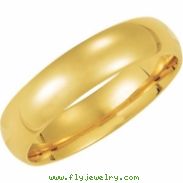 14K Yellow Gold Light Comfort Fit Band