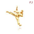 14K Yellow Gold Male Karate Charm