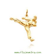 14K Yellow Gold Male Karate Charm