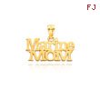 14K Yellow Gold Marine Mom Charm