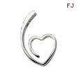 14K Yellow Gold Metal Fashion Heart Pendant