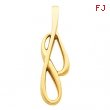 14K Yellow Gold Metal Fashion Pendant