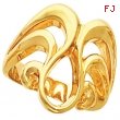 14K Yellow Gold Metal Fashion Ring (10587)