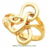 14K Yellow Gold Metal Fashion Ring