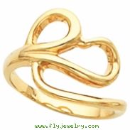 14K Yellow Gold Metal Fashion Ring