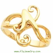 14K Yellow Gold Metal Fashion Ring