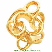 14K Yellow Gold Metal Fashion Ring