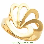 14K Yellow Gold Metal Fashion Ring