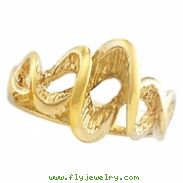 14K Yellow Gold Metal Fashion Ring