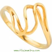 14K Yellow Gold Metal Fashion Ring