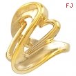 14K Yellow Gold Metal Fashion Ring