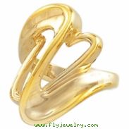 14K Yellow Gold Metal Fashion Ring