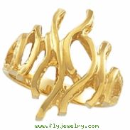 14K Yellow Gold Metal Fashion Ring