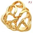 14K Yellow Gold Metal Fashion Ring