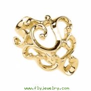 14K Yellow Gold Metal Fashion Ring