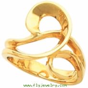 14K Yellow Gold Metal Fashion Ring