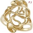 14K Yellow Gold Metal Fashion Ring