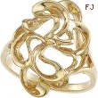 14K Yellow Gold Metal Fashion Ring