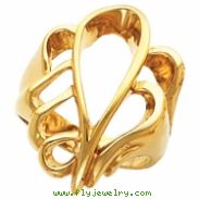 14K Yellow Gold Metal Fashion Ring