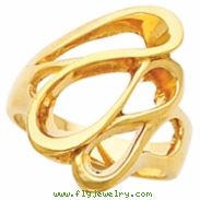 14K Yellow Gold Metal Fashion Ring