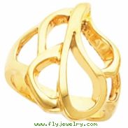 14K Yellow Gold Metal Fashion Ring