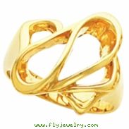 14K Yellow Gold Metal Fashion Ring