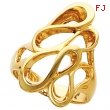 14K Yellow Gold Metal Fashion Ring