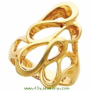 14K Yellow Gold Metal Fashion Ring