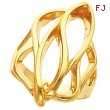 14K Yellow Gold Metal Fashion Ring