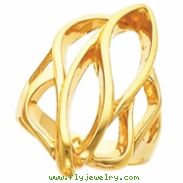 14K Yellow Gold Metal Fashion Ring