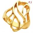 14K Yellow Gold Metal Fashion Ring