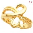 14K Yellow Gold Metal Fashion Ring