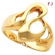 14K Yellow Gold Metal Fashion Ring