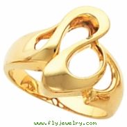 14K Yellow Gold Metal Fashion Ring