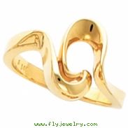 14K Yellow Gold Metal Fashion Ring