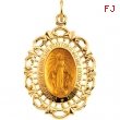 14K Yellow Gold Miraculous Medal