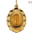 14K Yellow Gold Miraculous Medal