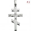 14K Yellow Gold Orthodox Cross Pendant