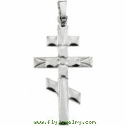 14K Yellow Gold Orthodox Cross Pendant