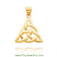 14K Yellow Gold Polished Trinity Pendant