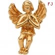 14K Yellow Gold Praying Angel Lapel Pin