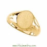 14K Yellow Gold Signet Ring