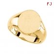 14K Yellow Gold Signet Ring